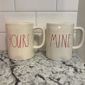 Set of 2 Valentines Day Mugs - Magenta/Rae Dunn